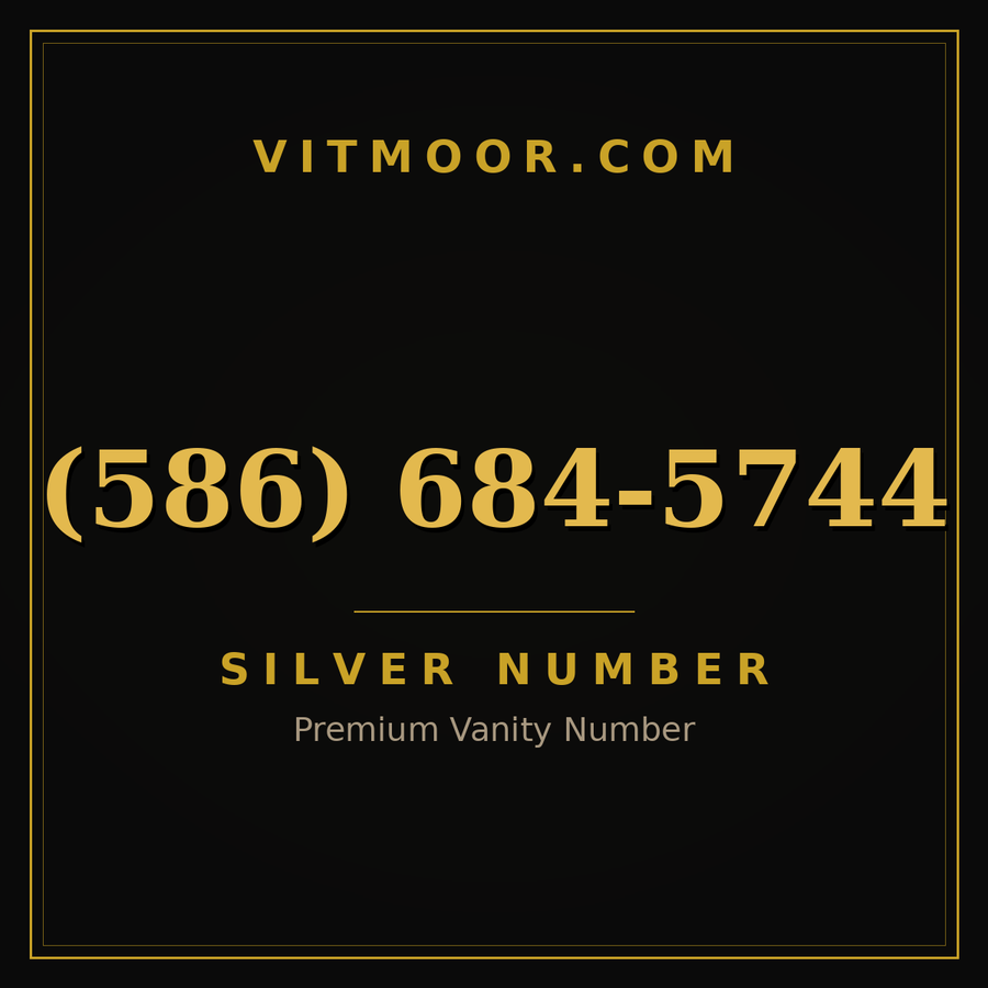 VITMOOR Silver premium number (586) 684-5744