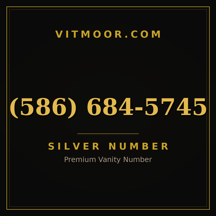 VITMOOR Silver premium number (586) 684-5745