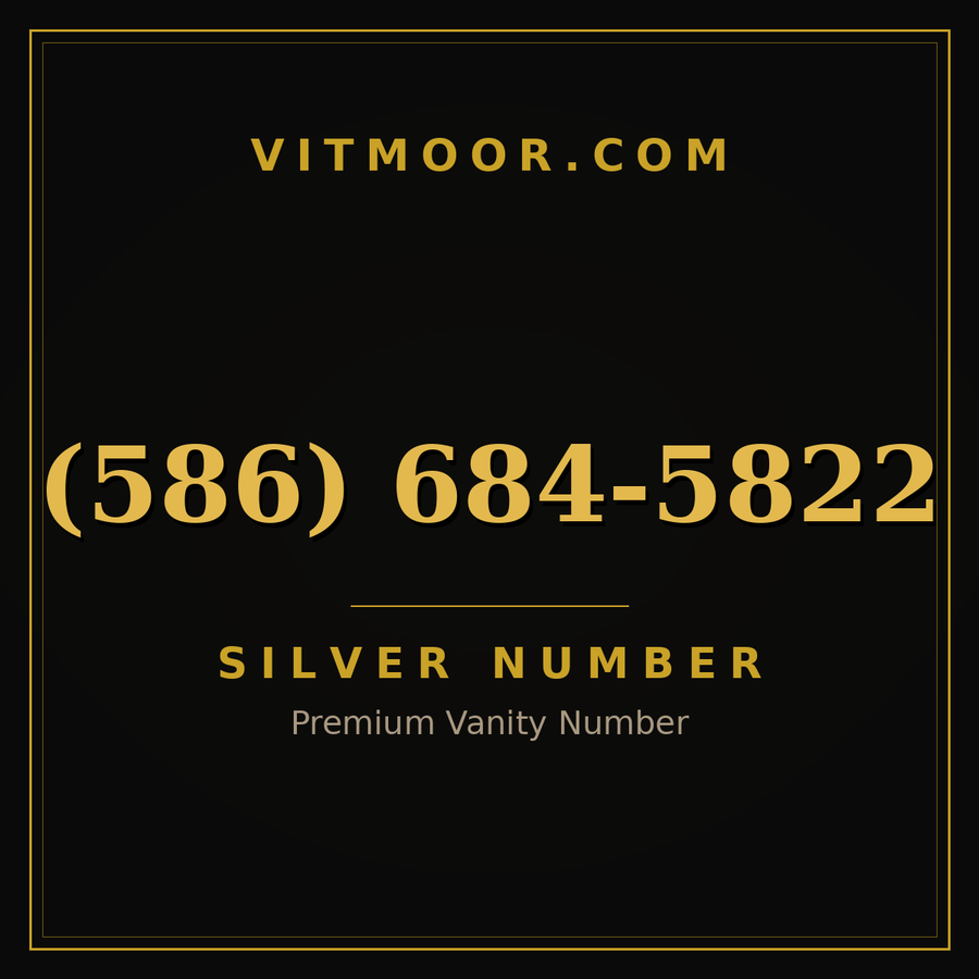 VITMOOR Silver premium number (586) 684-5822