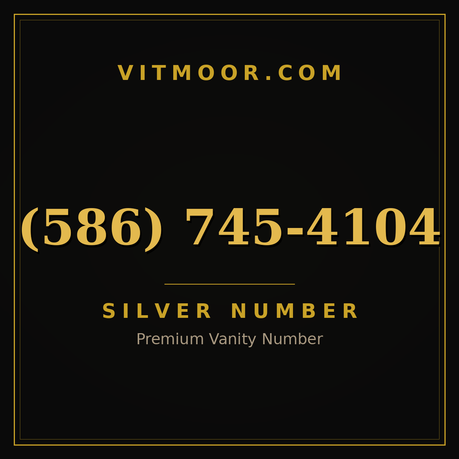 VITMOOR Silver premium number (586) 745-4104