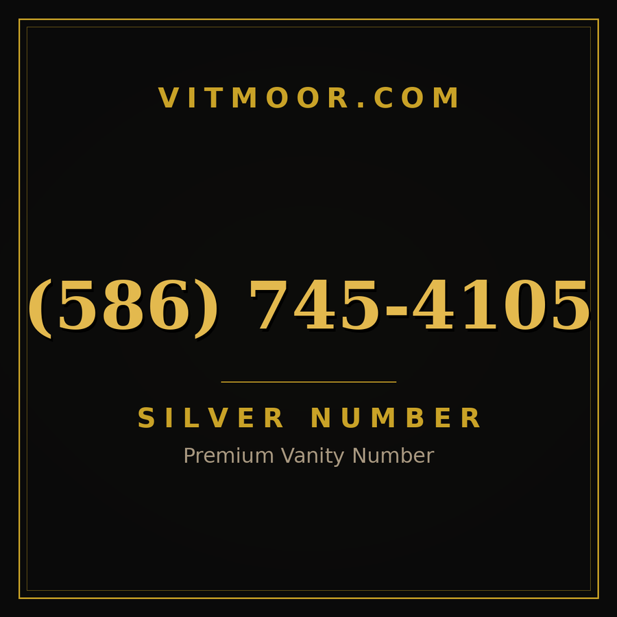 VITMOOR Silver premium number (586) 745-4105