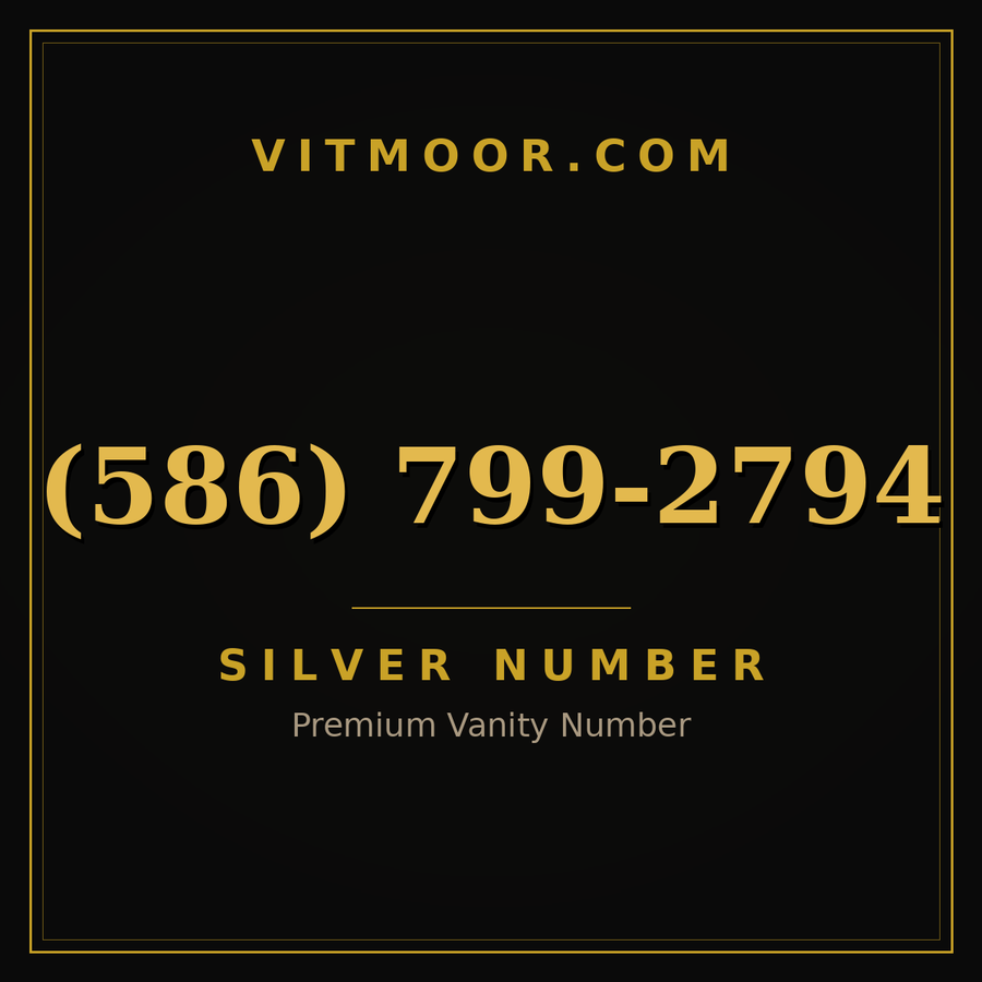 VITMOOR Silver premium number (586) 799-2794