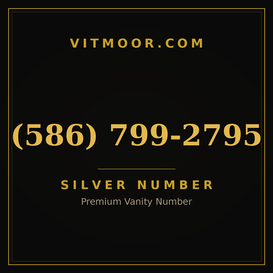 VITMOOR Silver premium number (586) 799-2795