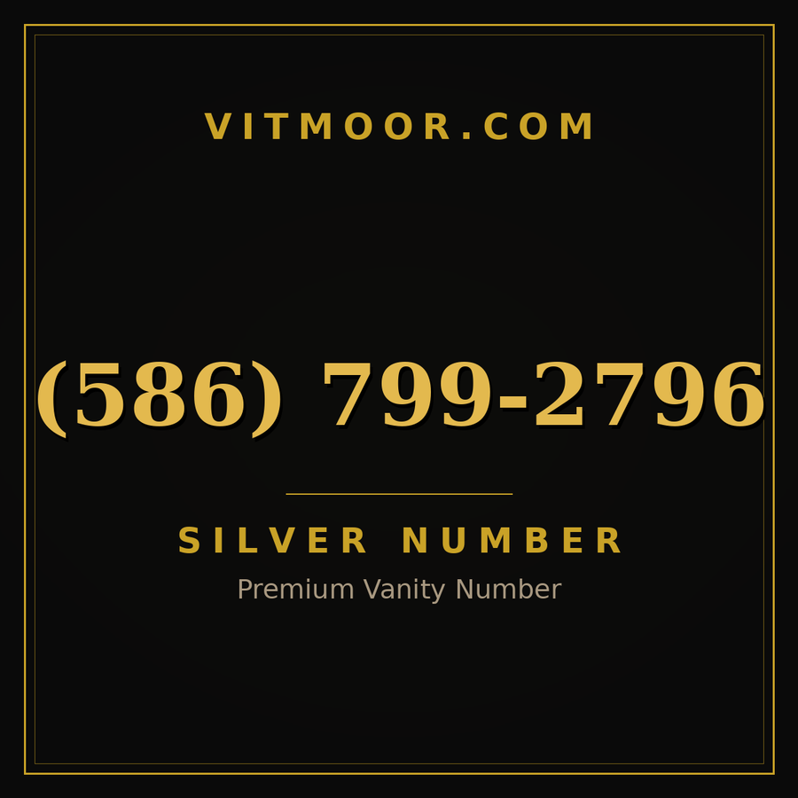 VITMOOR Silver premium number (586) 799-2796