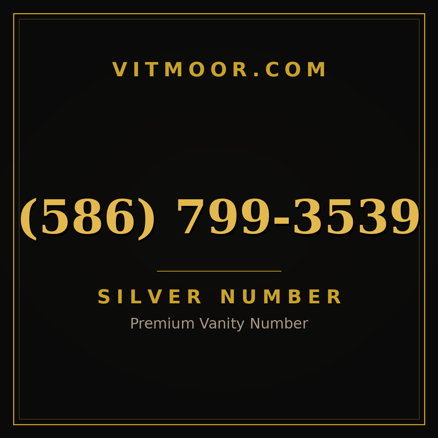VITMOOR Silver premium number (586) 799-3539