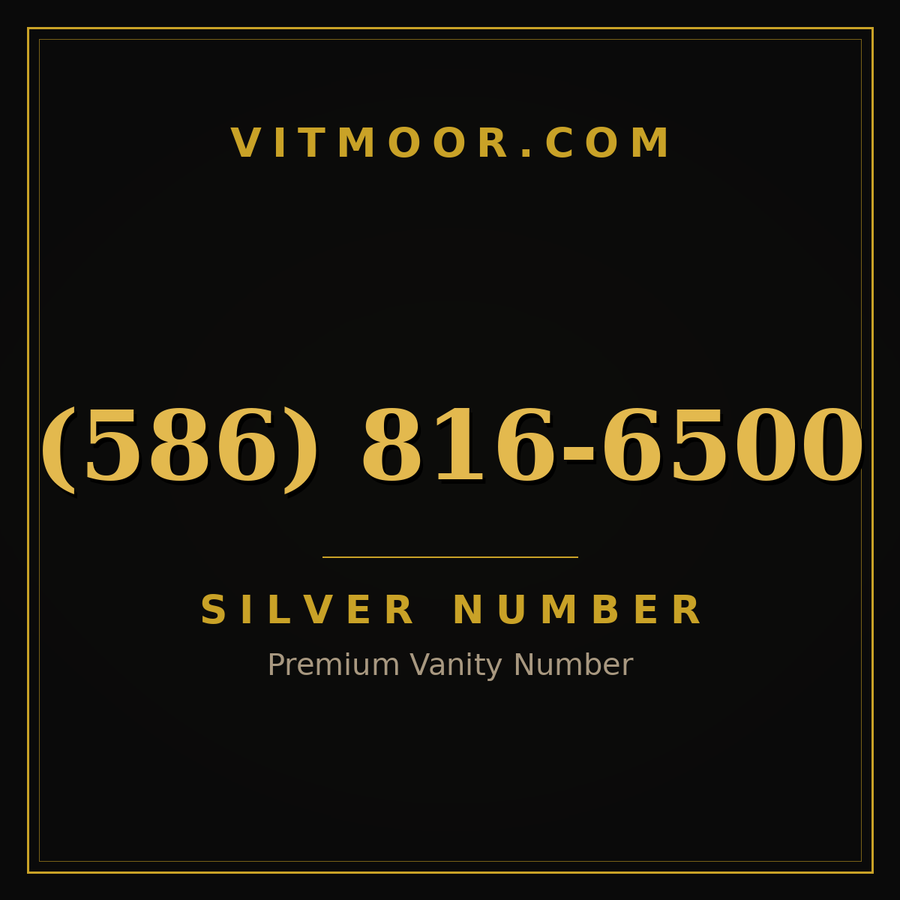 VITMOOR Silver premium number (586) 816-6500