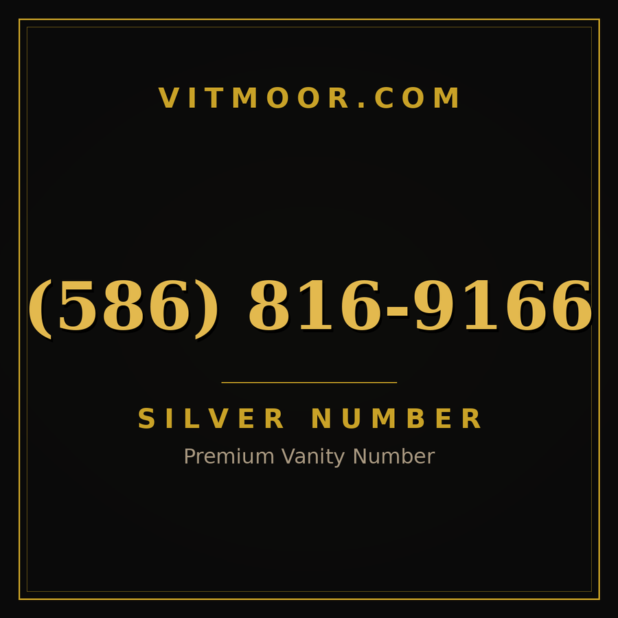 VITMOOR Silver premium number (586) 816-9166