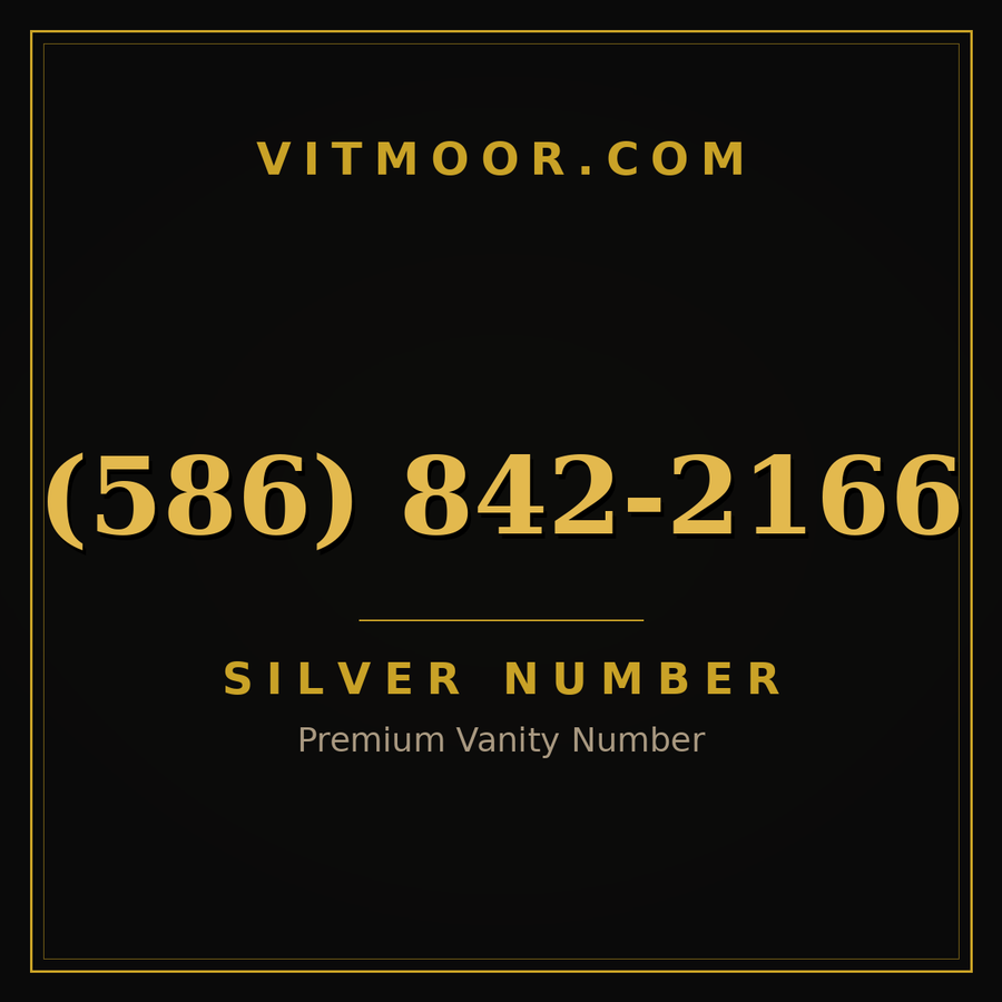VITMOOR Silver premium number (586) 842-2166