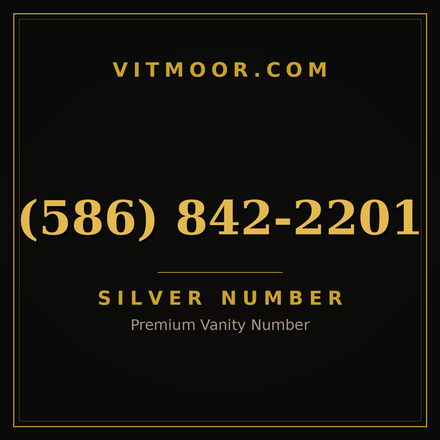 VITMOOR Silver premium number (586) 842-2201