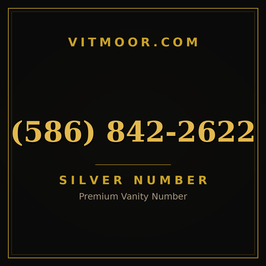 VITMOOR Silver premium number (586) 842-2622
