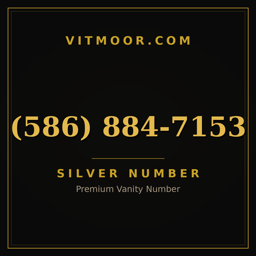 VITMOOR Silver premium number (586) 884-7153