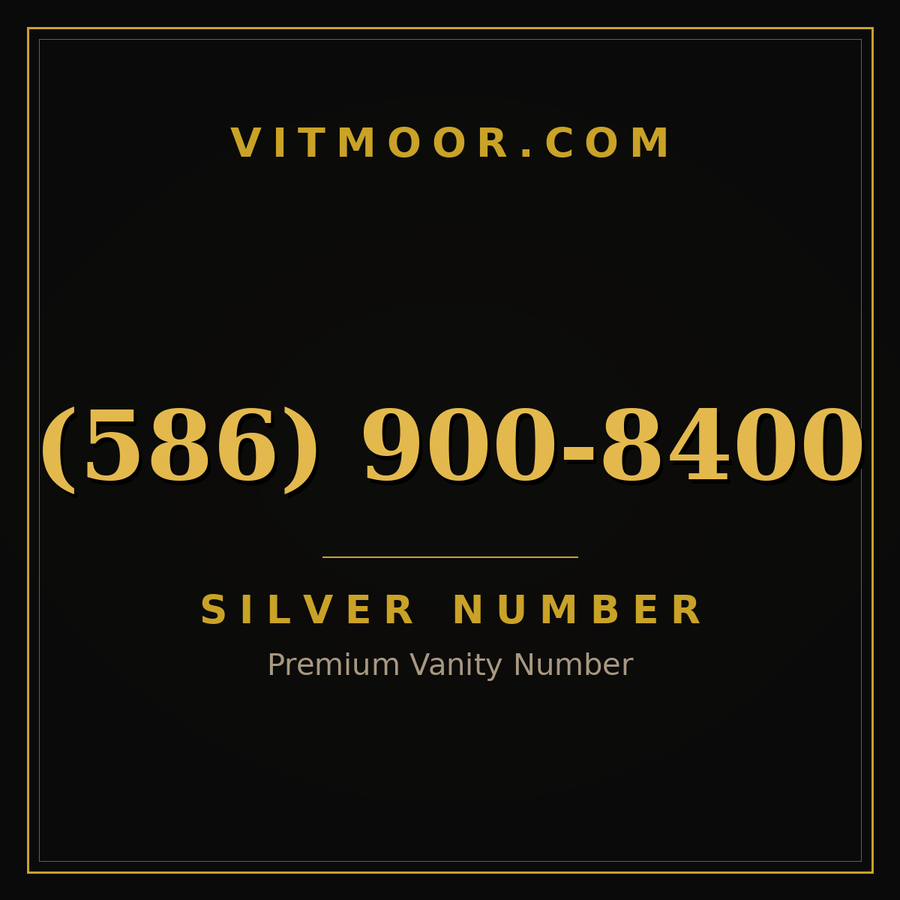 VITMOOR Silver premium number (586) 900-8400