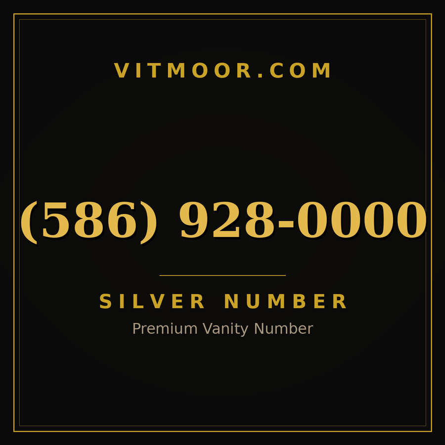 VITMOOR Silver premium number (586) 928-0000