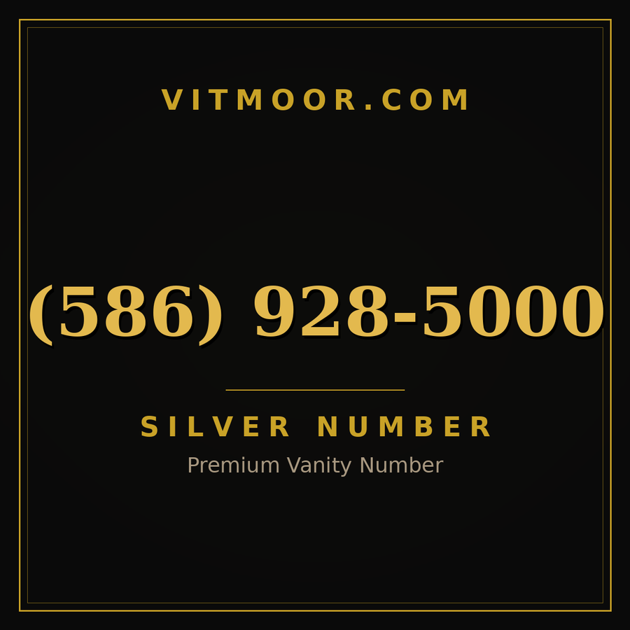 VITMOOR Silver premium number (586) 928-5000