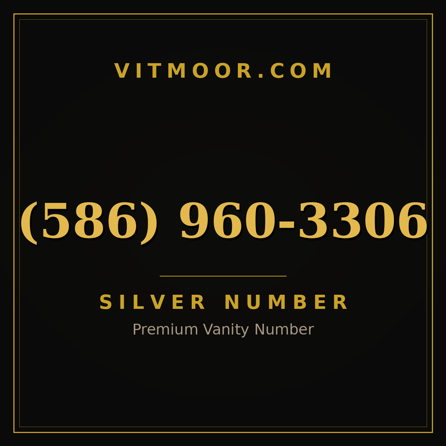 VITMOOR Silver premium number (586) 960-3306