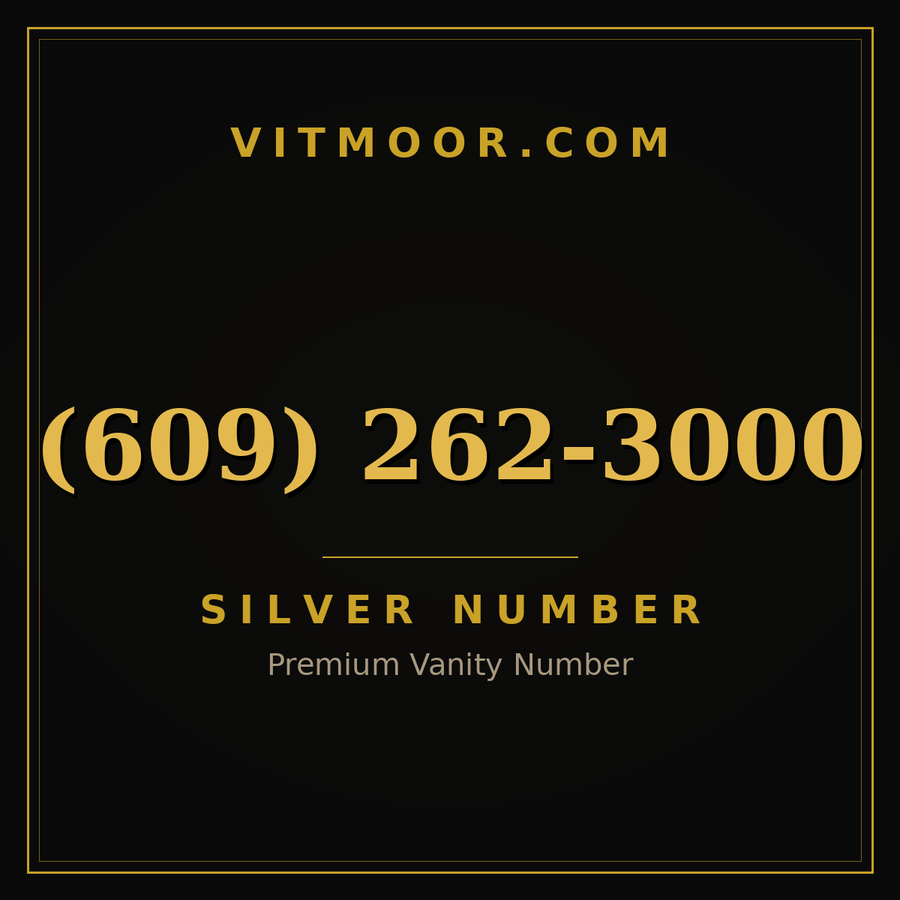VITMOOR Silver premium number (609) 262-3000
