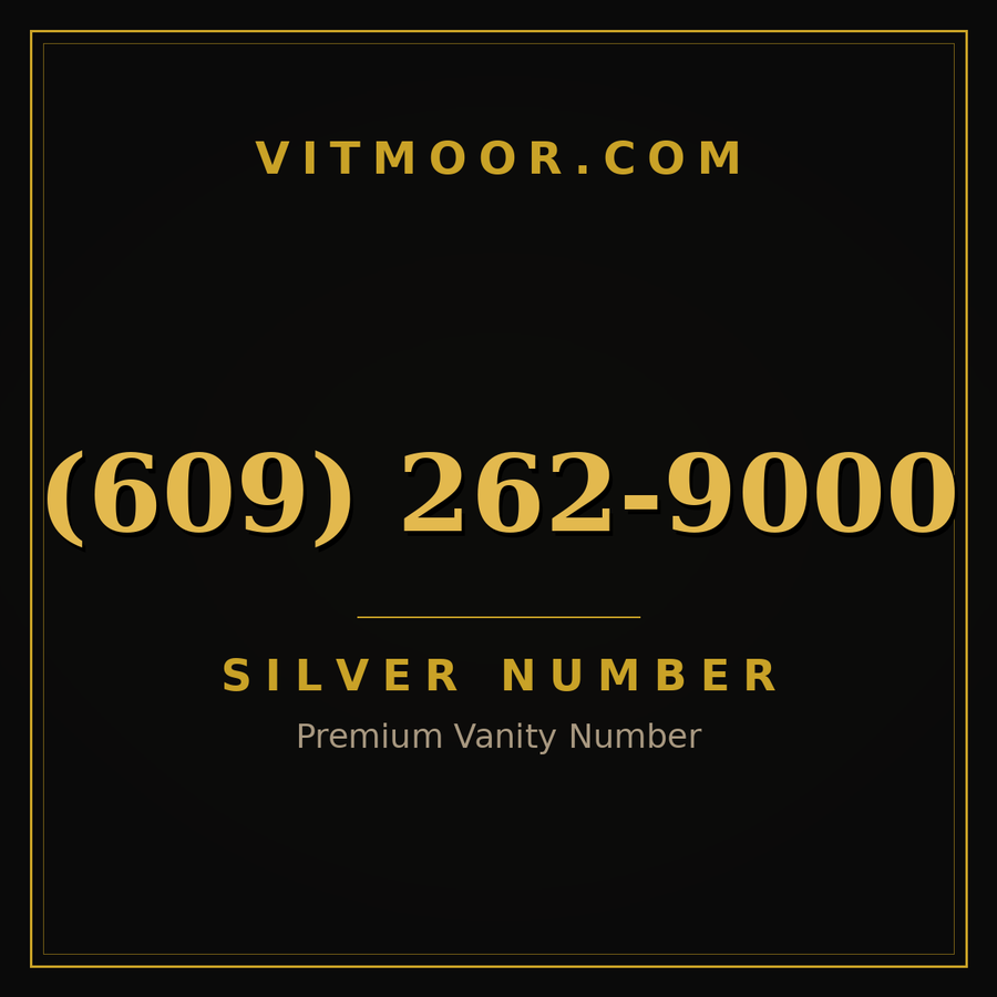 VITMOOR Silver premium number (609) 262-9000