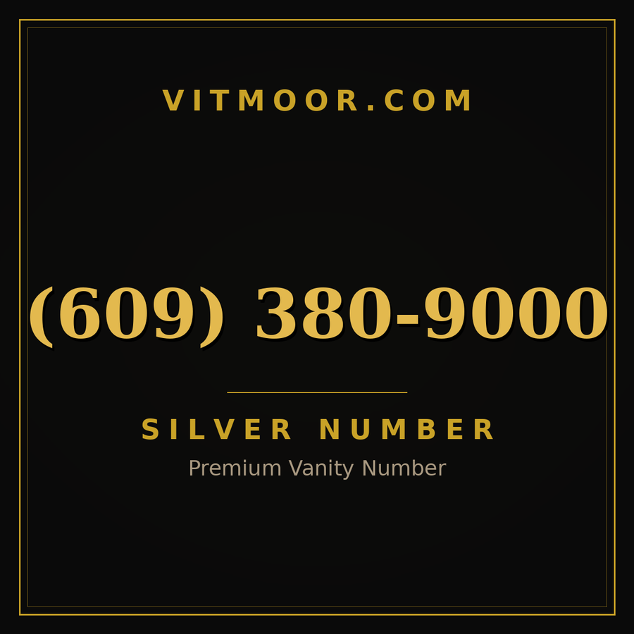 VITMOOR Silver premium number (609) 380-9000