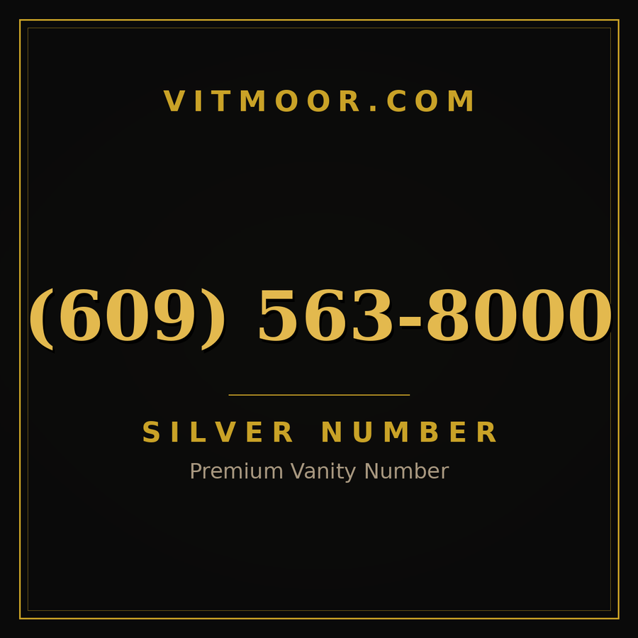 VITMOOR Silver premium number (609) 563-8000