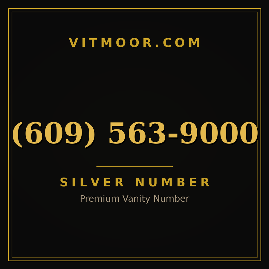 VITMOOR Silver premium number (609) 563-9000