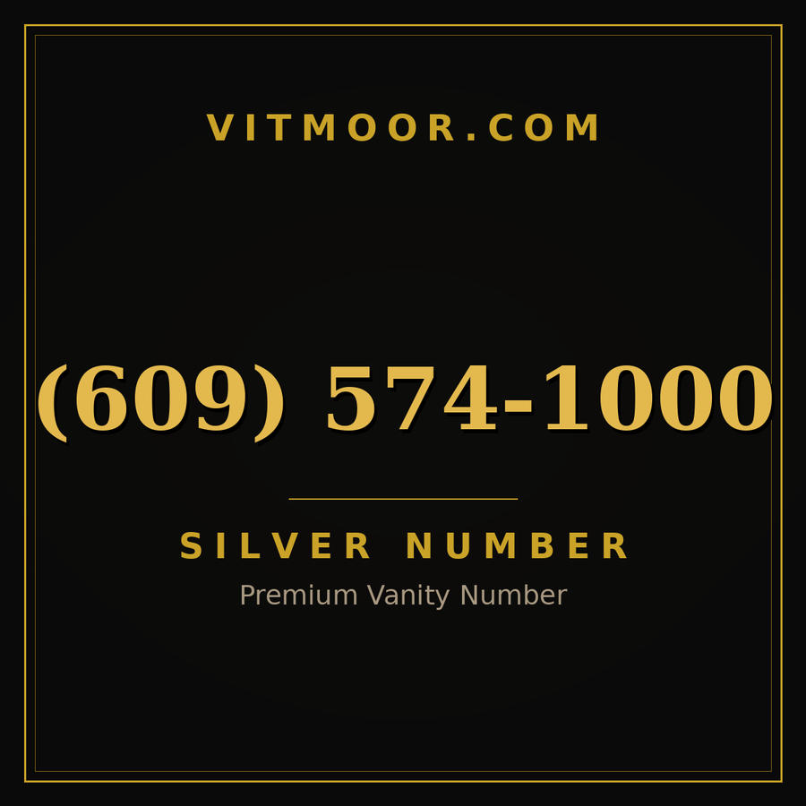 VITMOOR Silver premium number (609) 574-1000