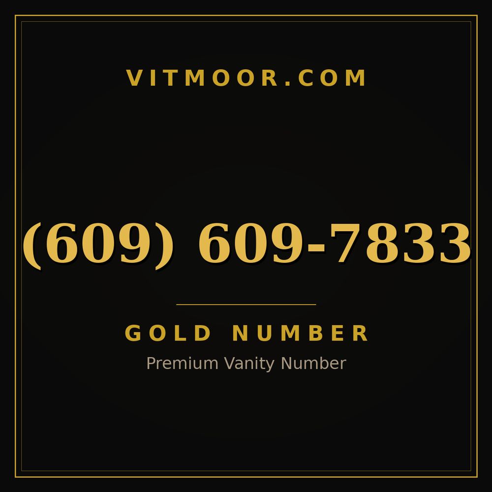609 609-7833