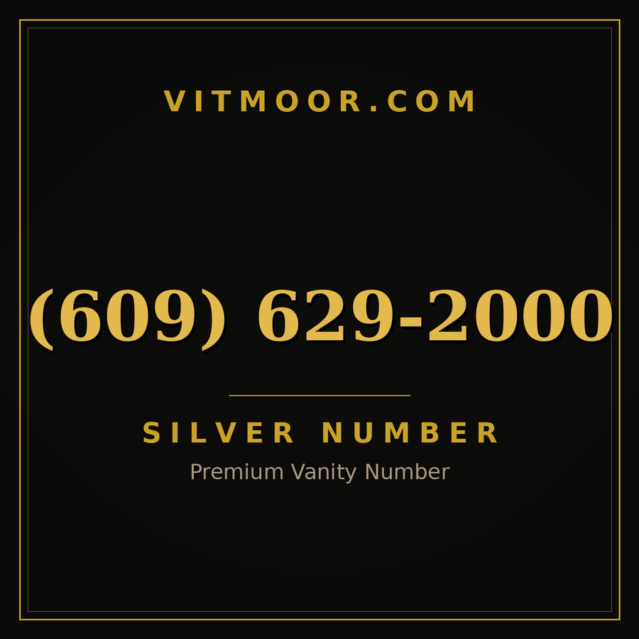 VITMOOR Silver premium number (609) 629-2000
