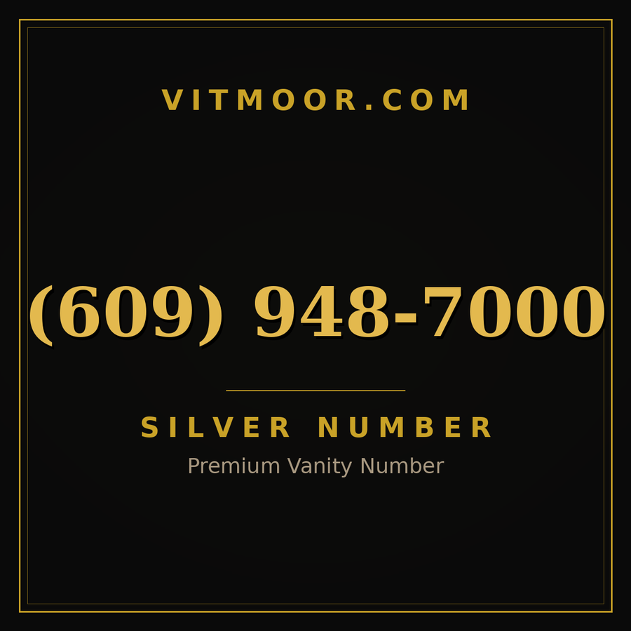 VITMOOR Silver premium number (609) 948-7000
