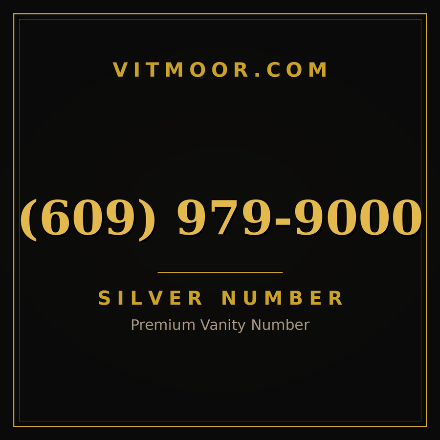 VITMOOR Silver premium number (609) 979-9000