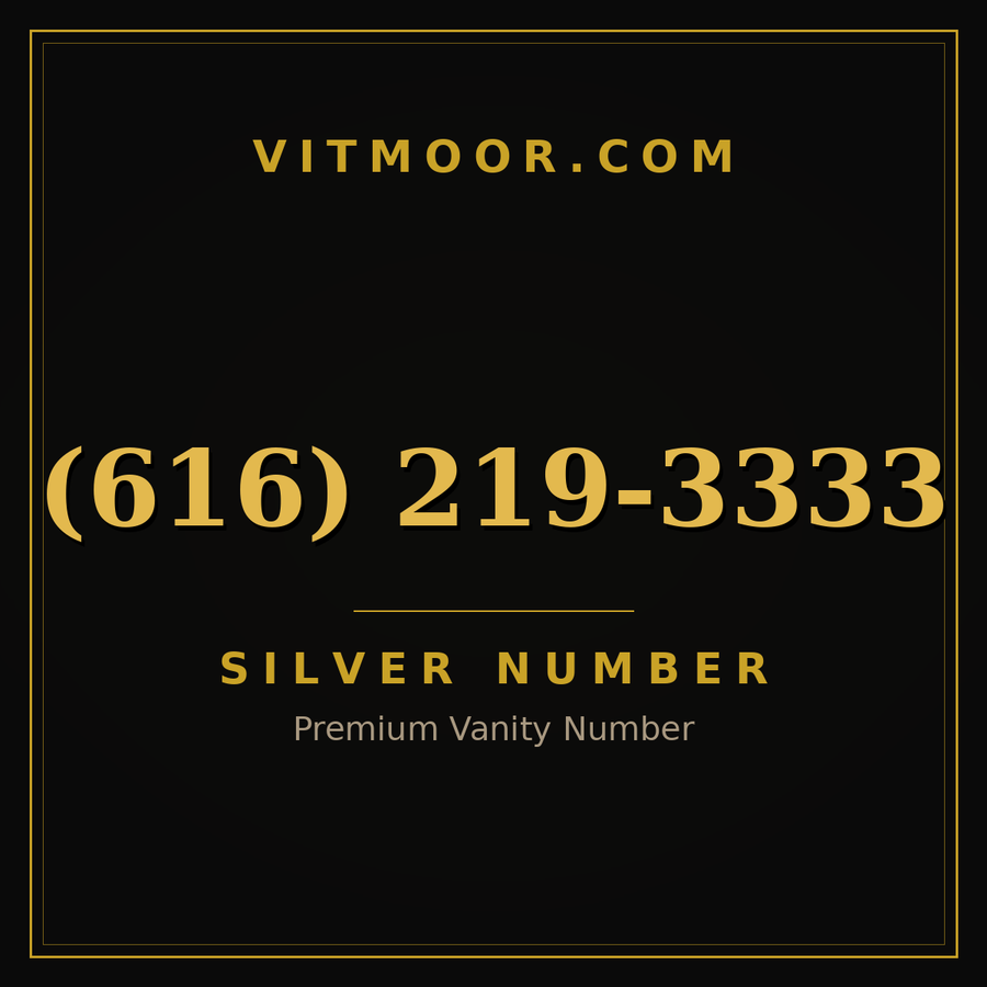 VITMOOR Silver premium number (616) 219-3333