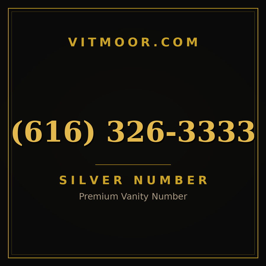 VITMOOR Silver premium number (616) 326-3333