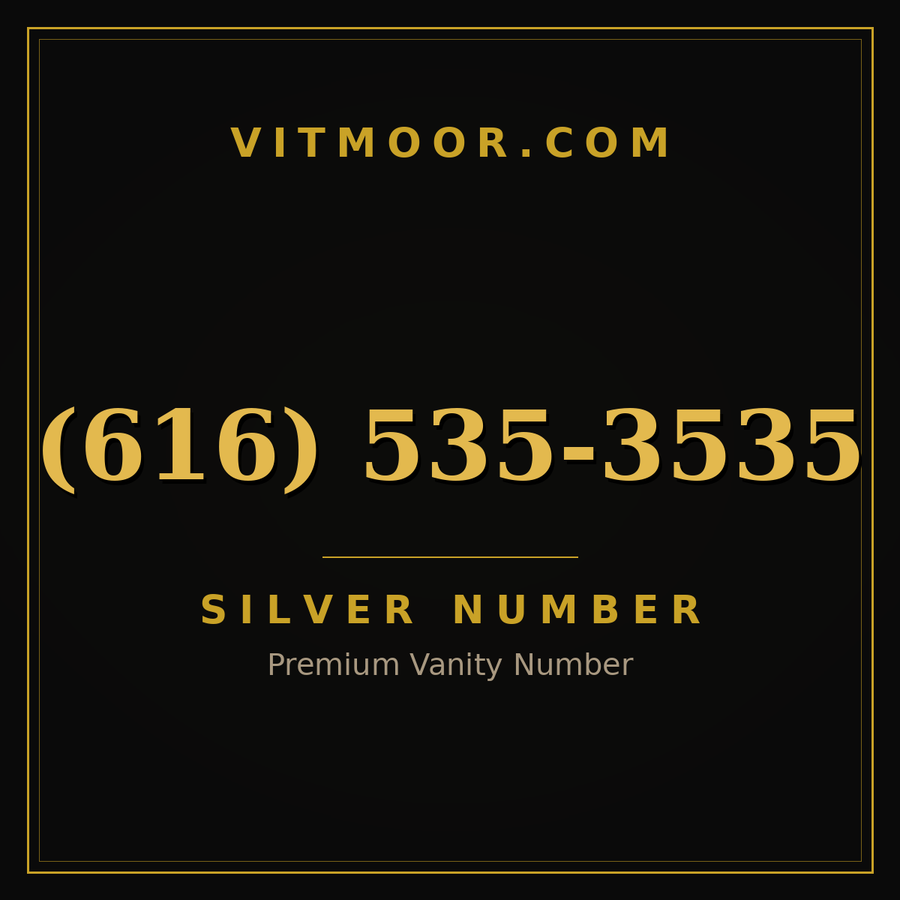 VITMOOR Silver premium number (616) 535-3535