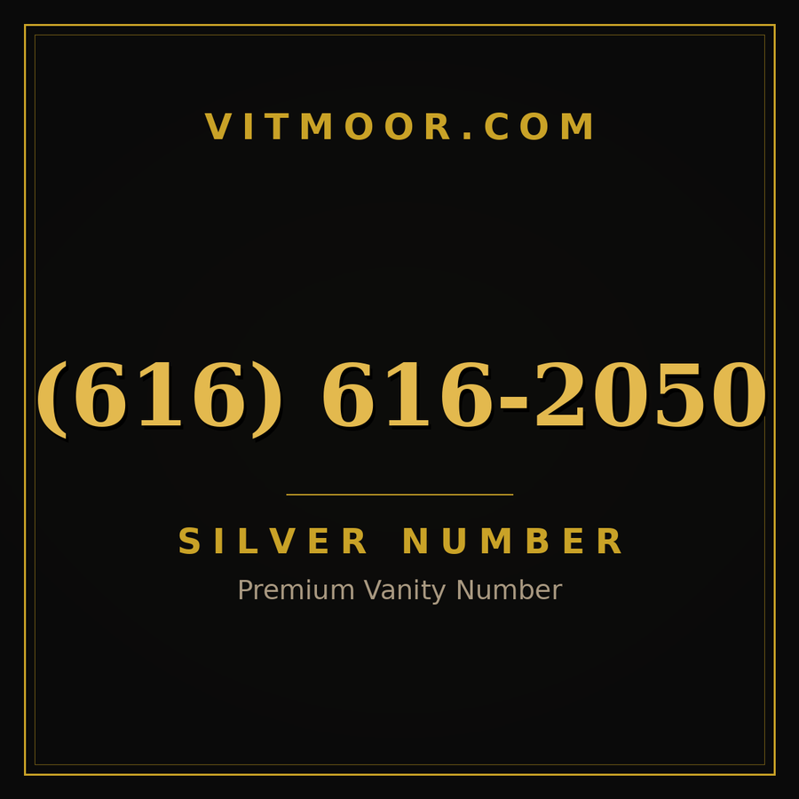 VITMOOR Silver premium number (616) 616-2050