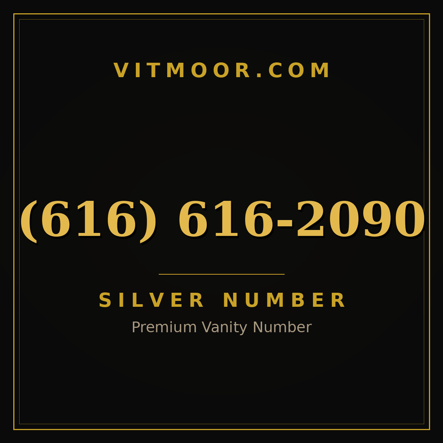 VITMOOR Silver premium number (616) 616-2090