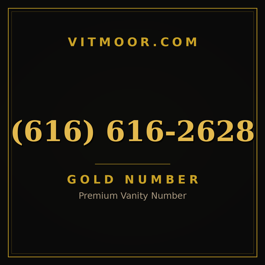 VITMOOR Gold premium number (616) 616-2628