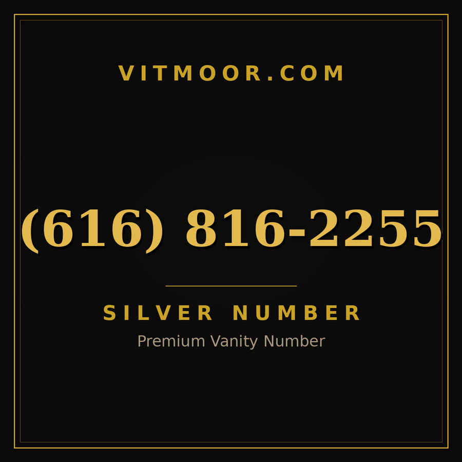 VITMOOR Silver premium number (616) 816-2255