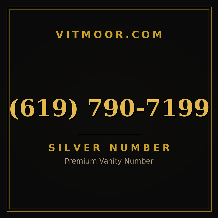 VITMOOR Silver premium number (619) 790-7199