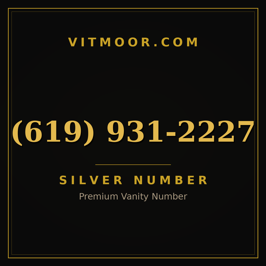 VITMOOR Silver premium number (619) 931-2227