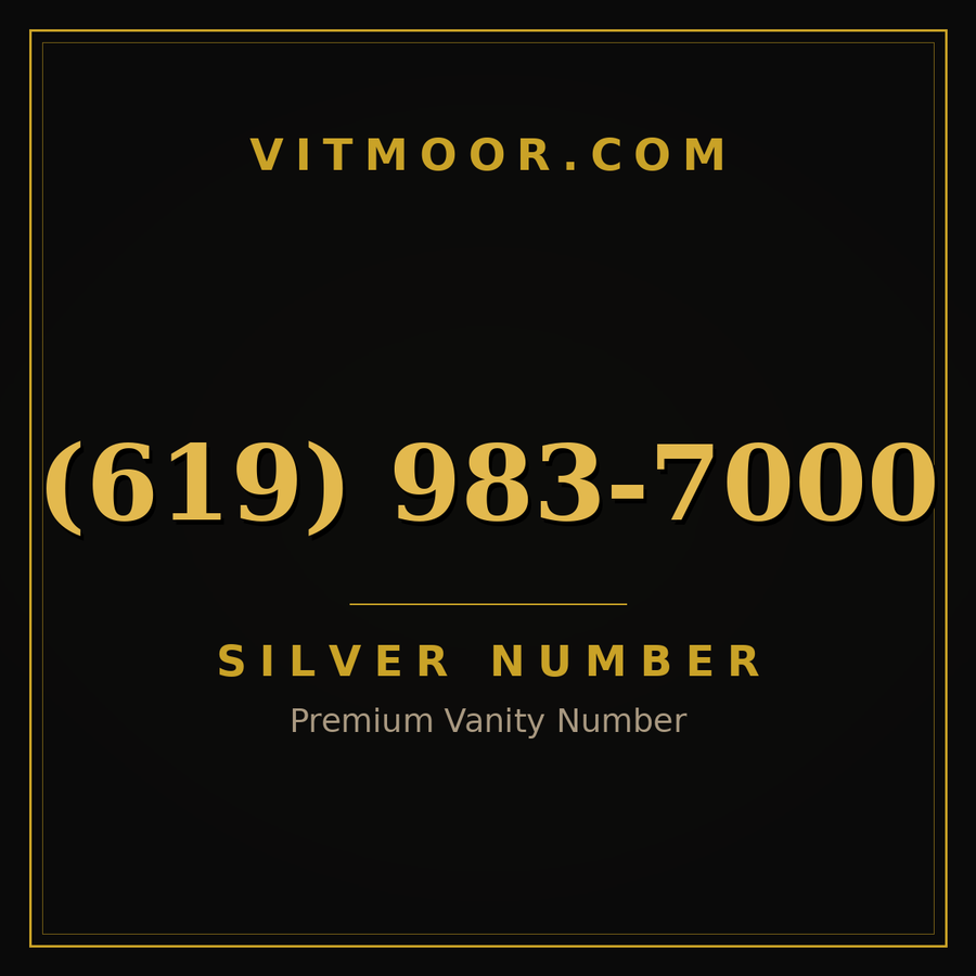 VITMOOR Silver premium number (619) 983-7000