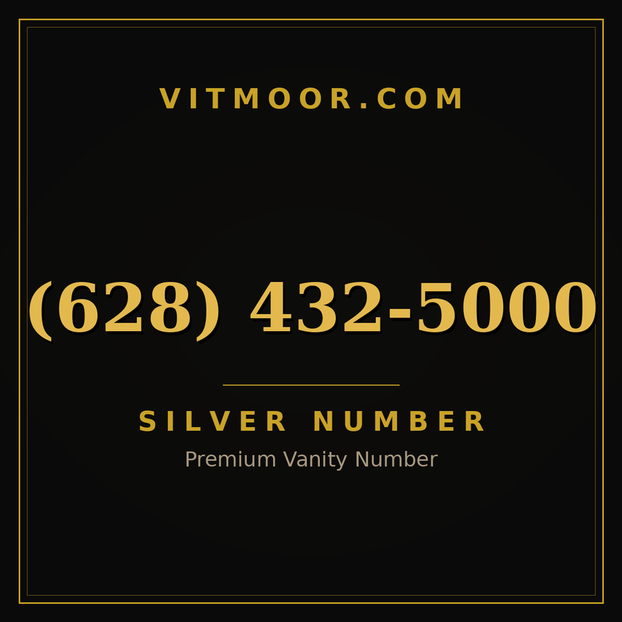 VITMOOR Silver premium number (628) 432-5000