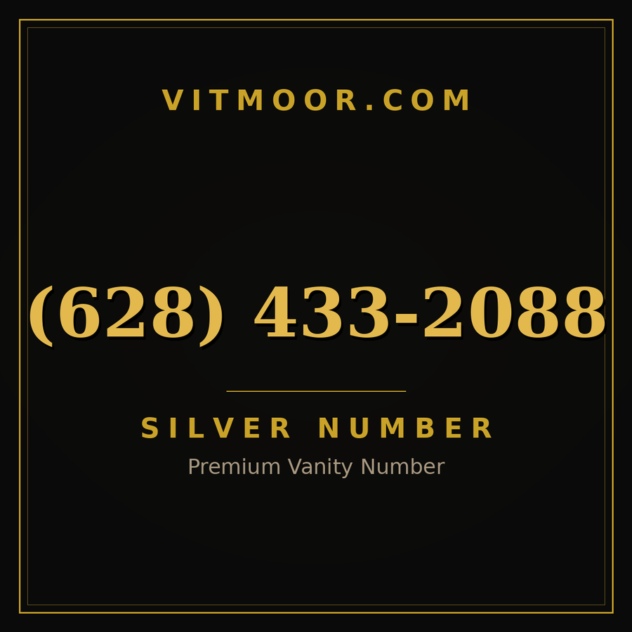 VITMOOR Silver premium number (628) 433-2088