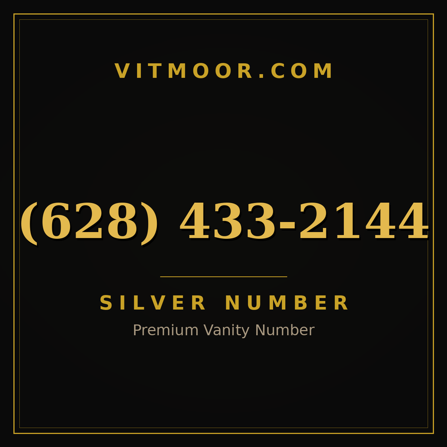 VITMOOR Silver premium number (628) 433-2144