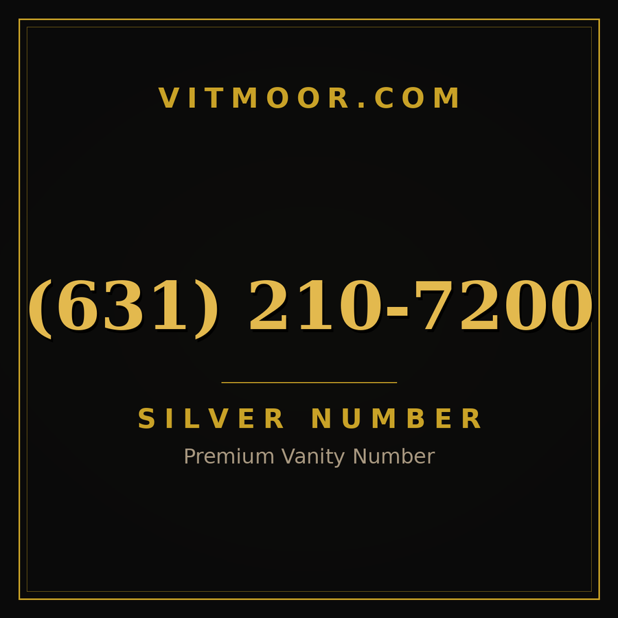 VITMOOR Silver premium number (631) 210-7200