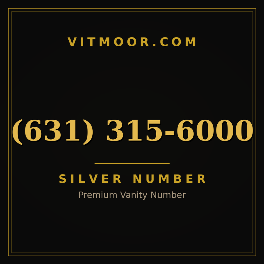 VITMOOR Silver premium number (631) 315-6000