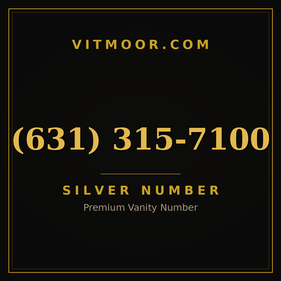 VITMOOR Silver premium number (631) 315-7100