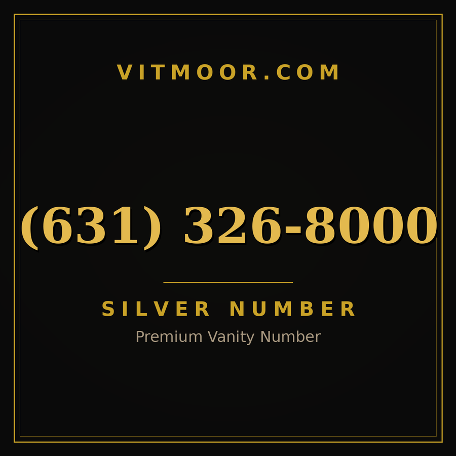 VITMOOR Silver premium number (631) 326-8000