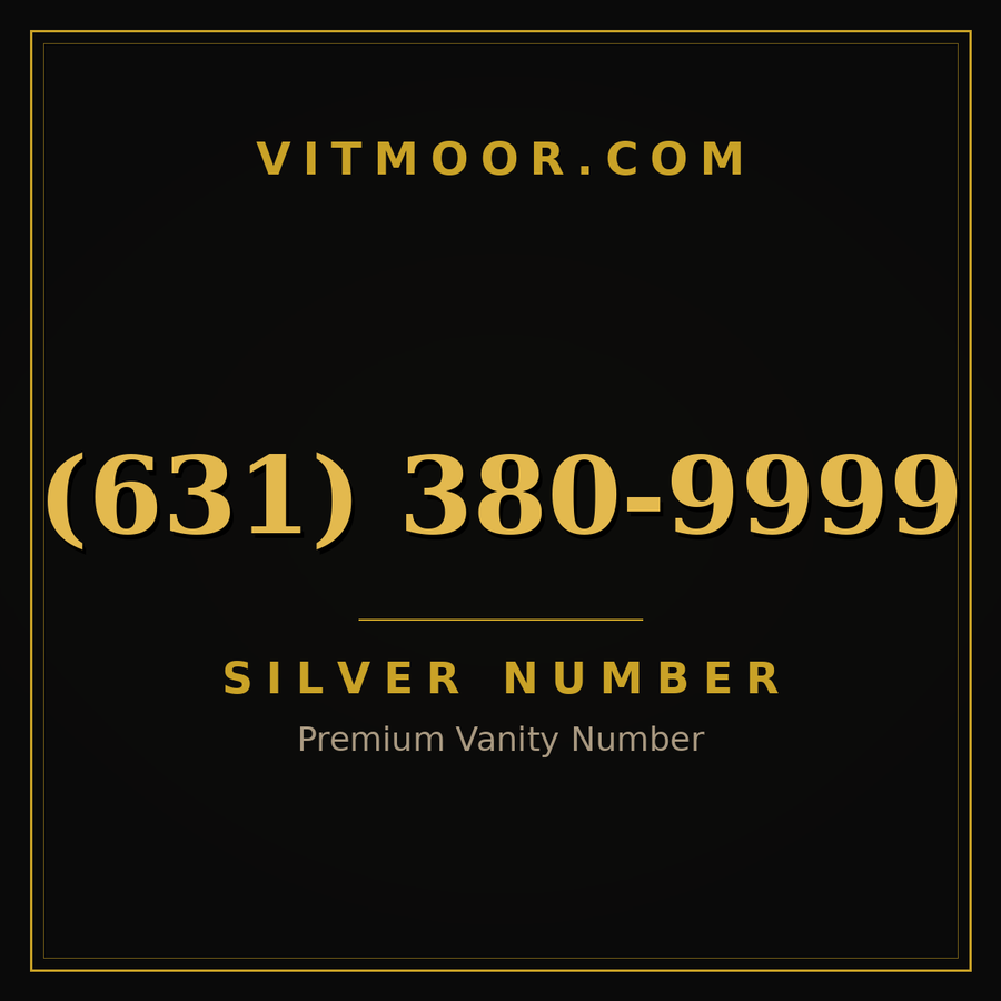 VITMOOR Silver premium number (631) 380-9999