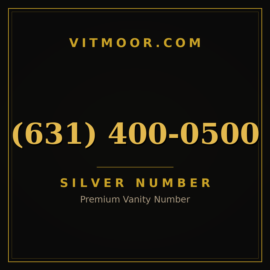 VITMOOR Silver premium number (631) 400-0500