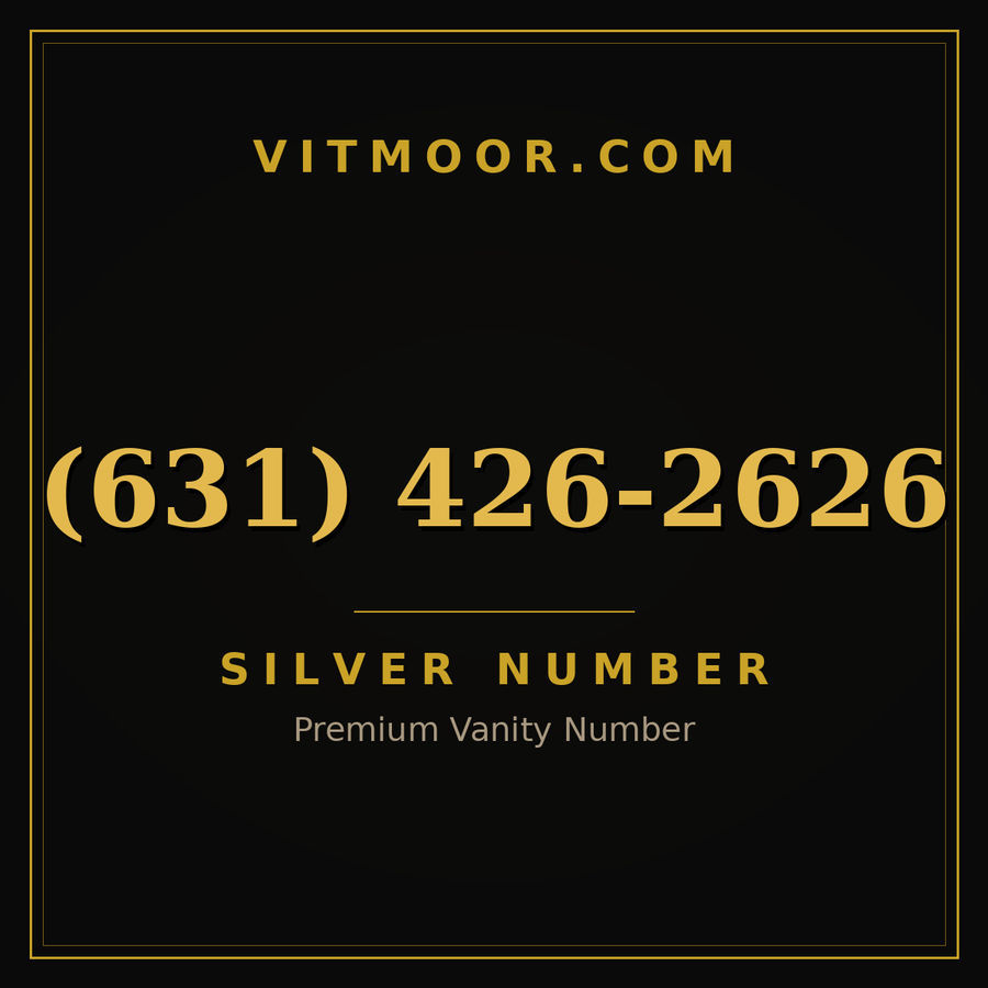 VITMOOR Silver premium number (631) 426-2626