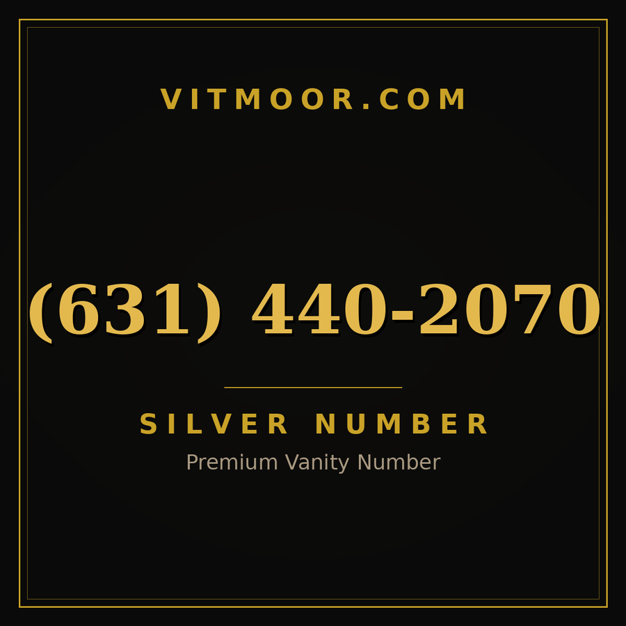 VITMOOR Silver premium number (631) 440-2070